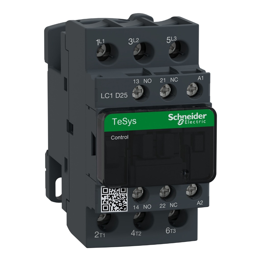 LC1D25M7 TeSys CTR 25A AC3 11KW 1NO1NC220VAC COIL